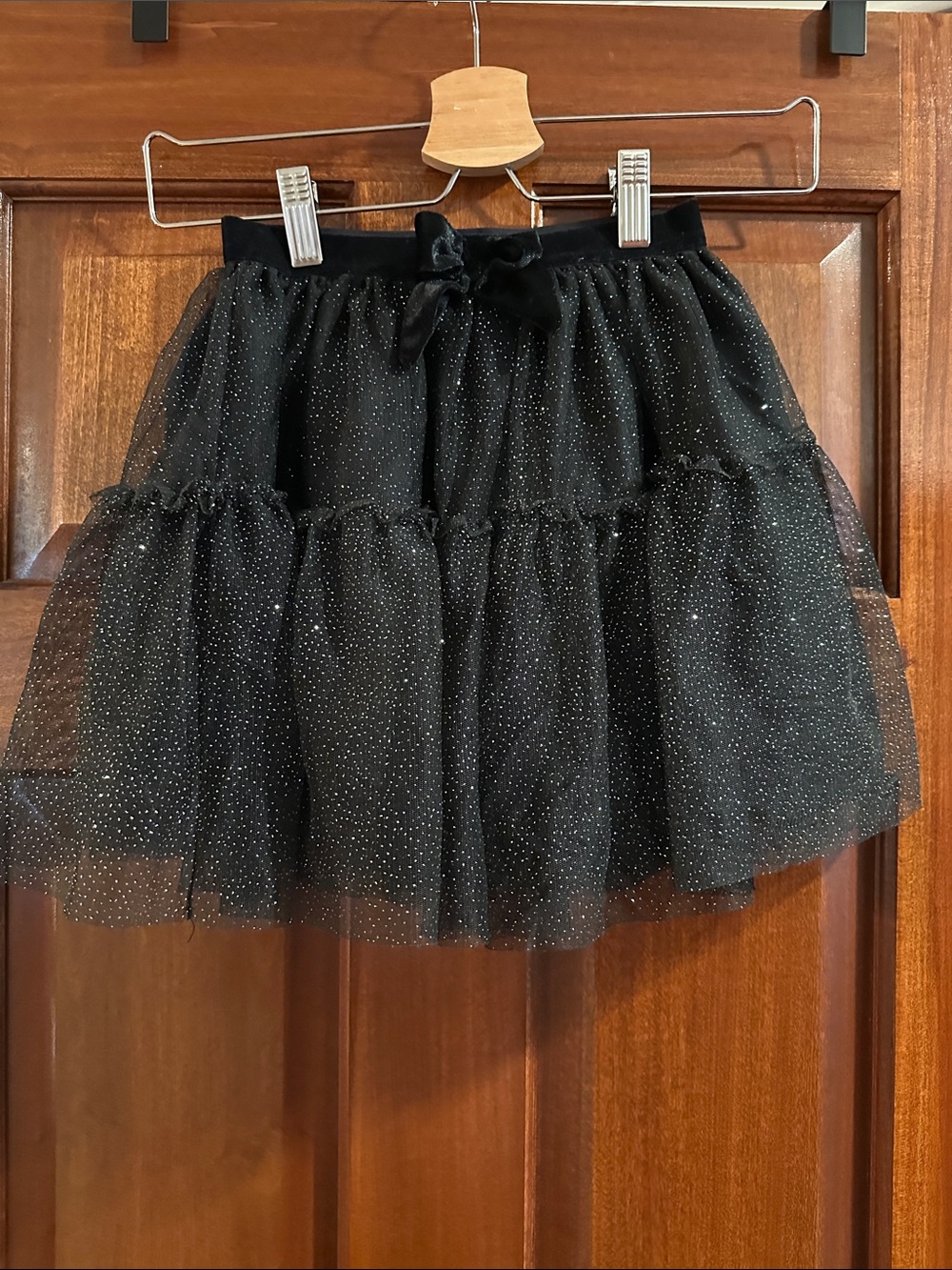 H&M Girls Black Glitter Tulle Tutu Skirt Size 4-6Y